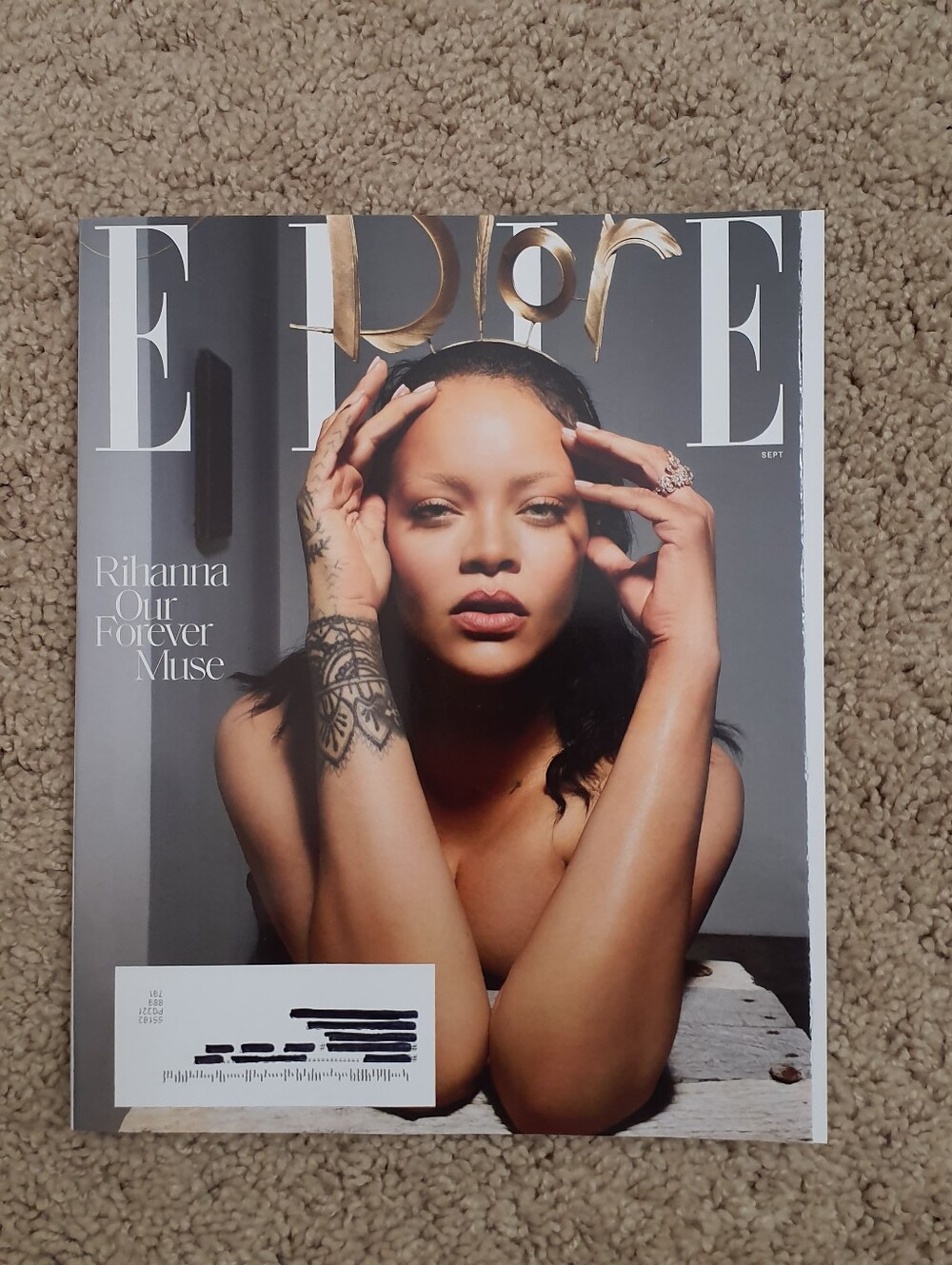 Elle Magazine Lot of 1 Sept 2026 Issue Featuring Rihanna our forever muse